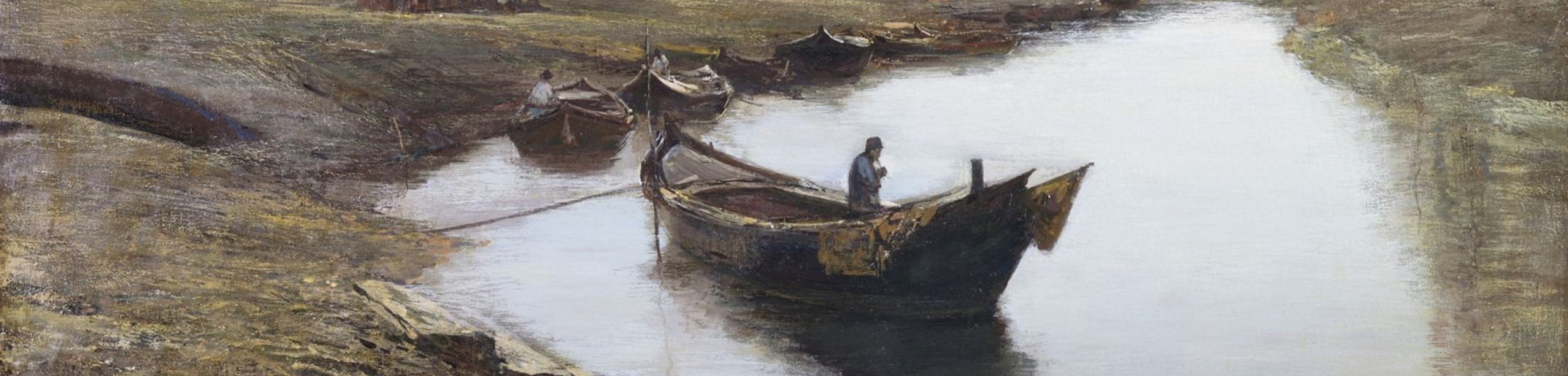 02_Fragiacomo Pietro , Venezia povera, s.d., olio su tela, 103x65cm