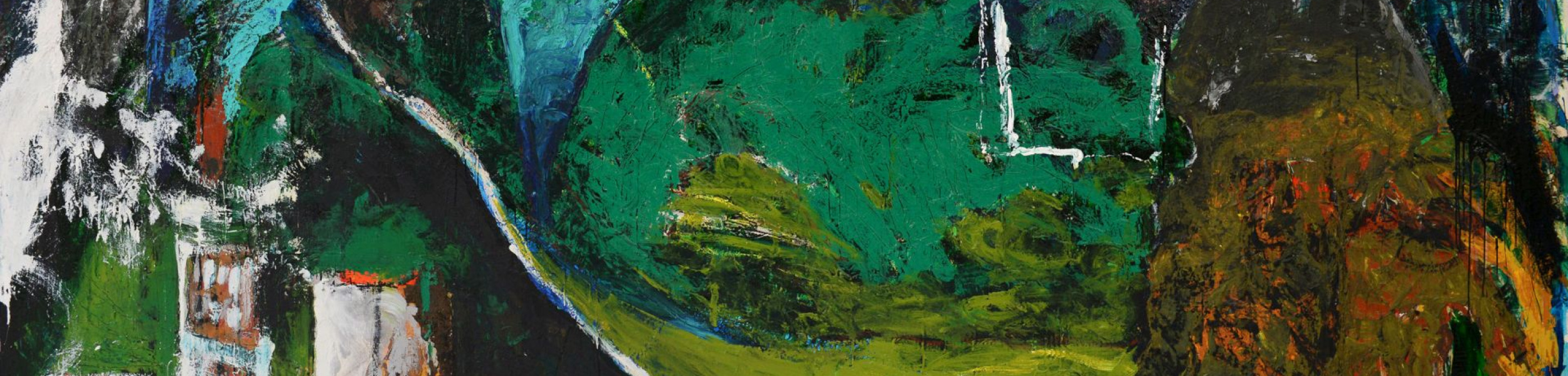 04_Schifano Mario, Alta Italia, 1993_4, olio su tela, 150x300cm